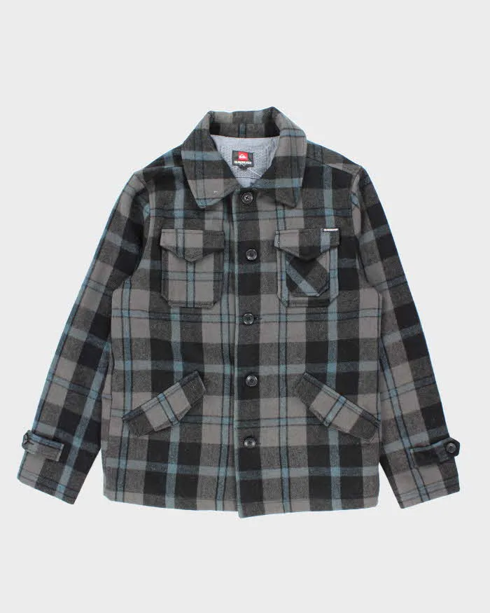 Vintage 2000's Quiksilver Heavyweight Button Up Flannel Shacket - L sold by Rokit