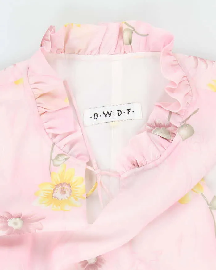Vintage 90s .B.W.D.F. Pink Floral Dress - S sold by Rokit product image thumbnail 5