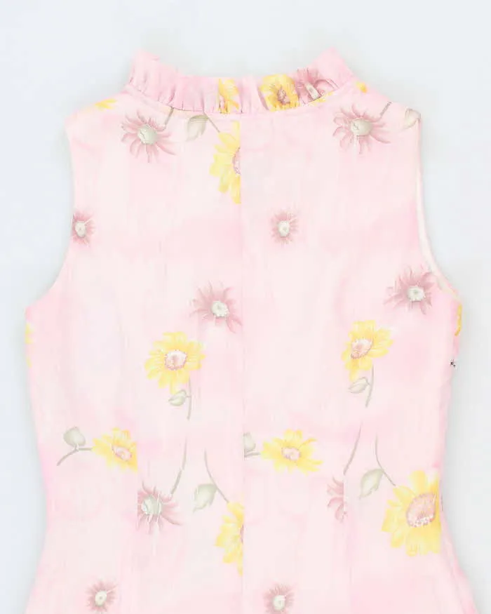 Vintage 90s .B.W.D.F. Pink Floral Dress - S sold by Rokit product image thumbnail 4