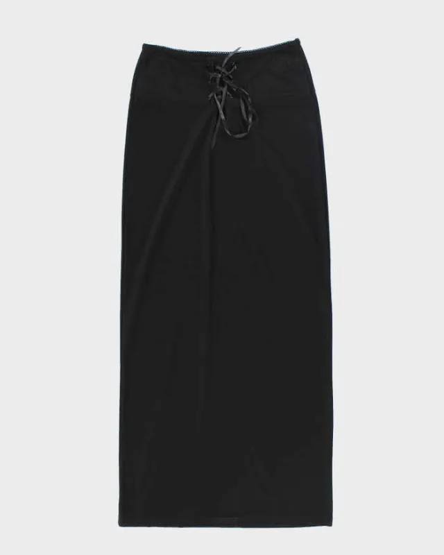 Vintage 90s Pelican Cove Lace-Up Maxi Skirt - S sold by Rokit