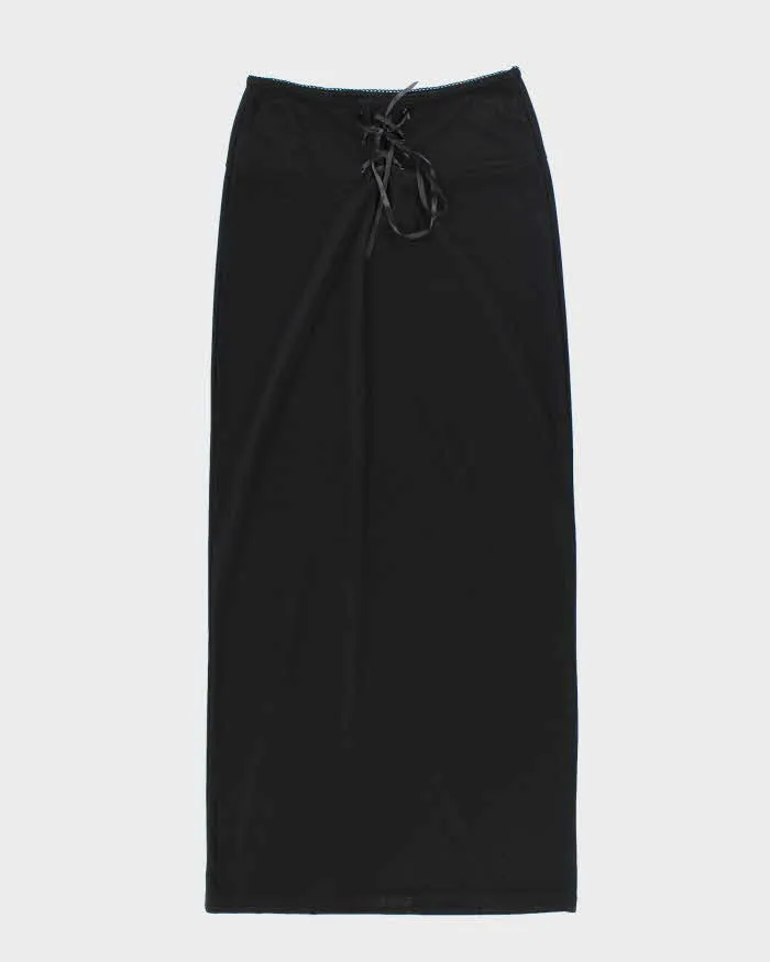Vintage 90s Pelican Cove Lace-Up Maxi Skirt - S sold by Rokit