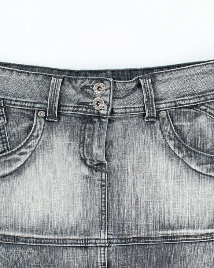 Vintage Y2k 00s Streetwear Society Mini Denim Skirt - S sold by Rokit product image thumbnail 3