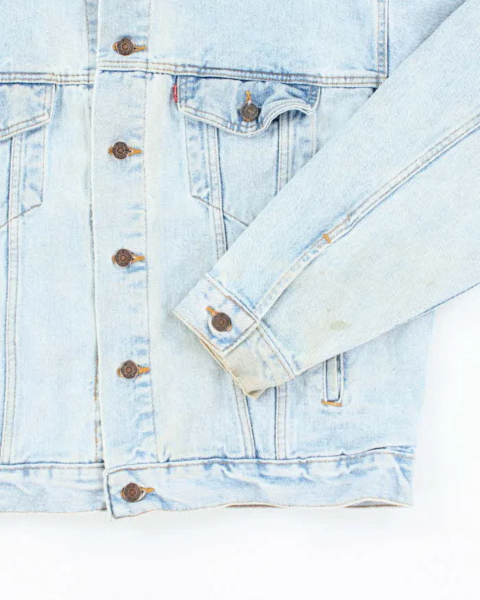 Vintage 90's Levi's Light Wash Oversized Denim Jacket - XL sold by Rokit product image thumbnail 4