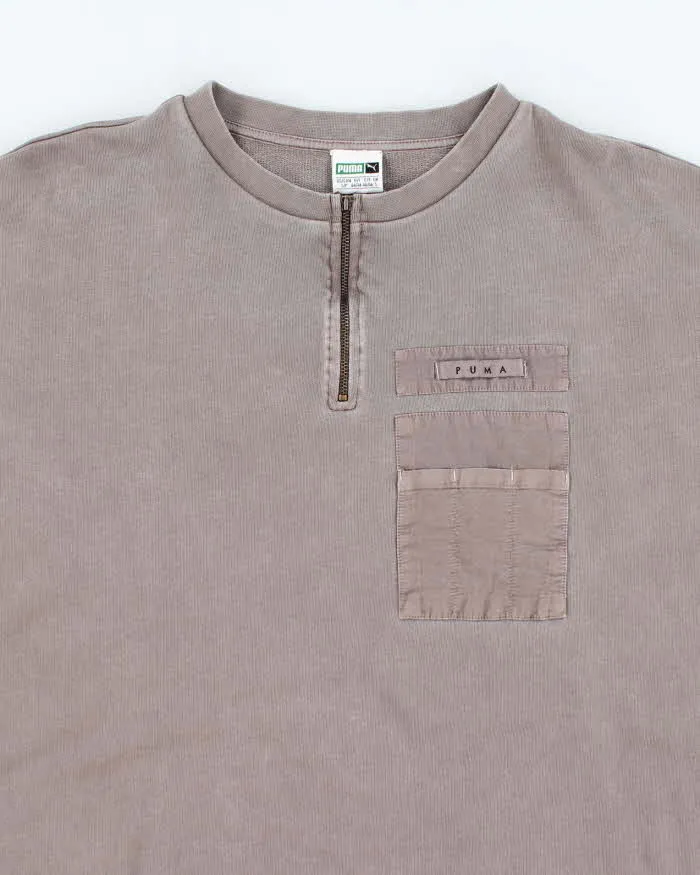 Vintage 2000's Puma Faded Quarter Zip Sweatshirt - S sold by Rokit product image thumbnail 3