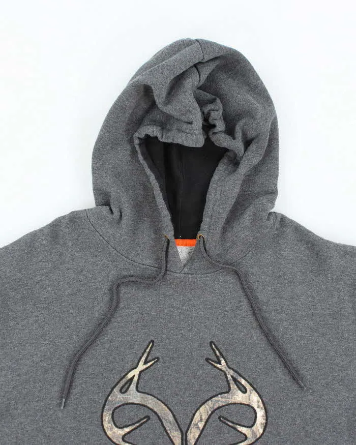 Vintage Y2K Real Tree Centre Logo Hoodie - L sold by Rokit product image thumbnail 3