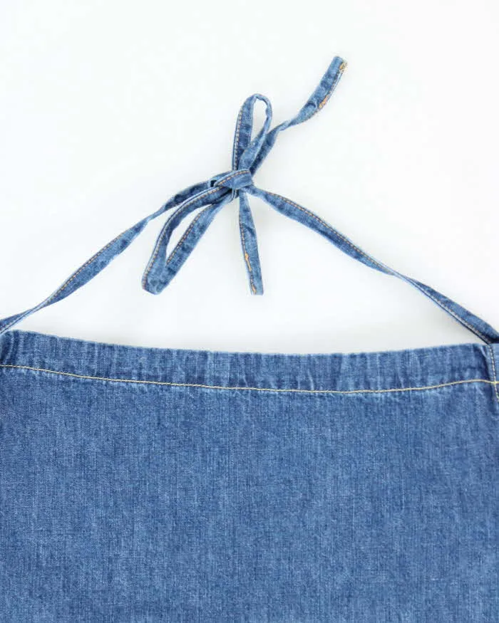 Vintage 90s Diesel Denim Halter Neck Dress - M sold by Rokit product image thumbnail 5