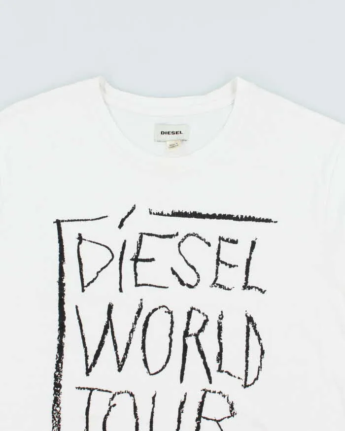 Vintage Y2K Diesel World Tour Graphic T-Shirt - M sold by Rokit product image thumbnail 3