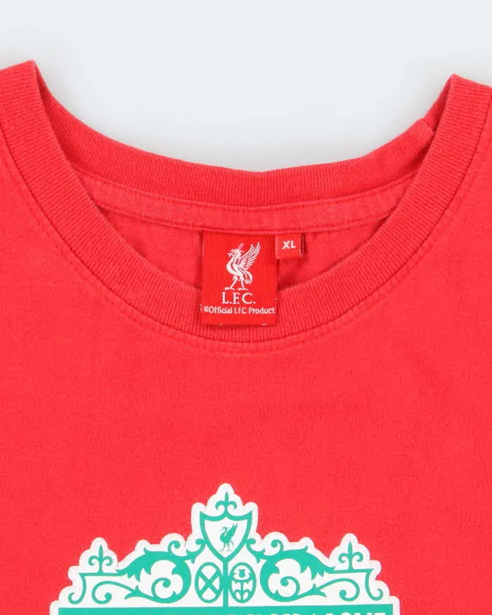 Vintage Y2K Liverpool Football Club Centre Logo Graphic T-Shirt - XL sold by Rokit product image thumbnail 5