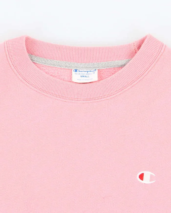 Vintage 2000's Champion Pink Reverse Weave Sweatshirt - S sold by Rokit product image thumbnail 5