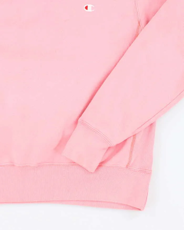 Vintage 2000's Champion Pink Reverse Weave Sweatshirt - S sold by Rokit product image thumbnail 4