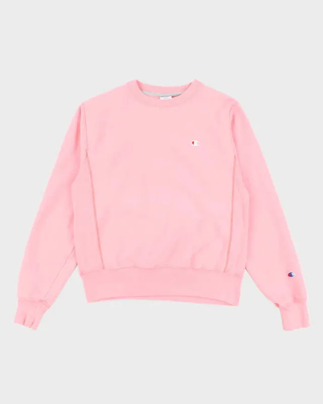 Vintage 2000's Champion Pink Reverse Weave Sweatshirt - S sold by Rokit