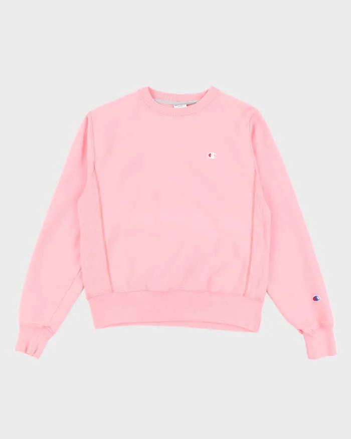 Vintage 2000's Champion Pink Reverse Weave Sweatshirt - S sold by Rokit