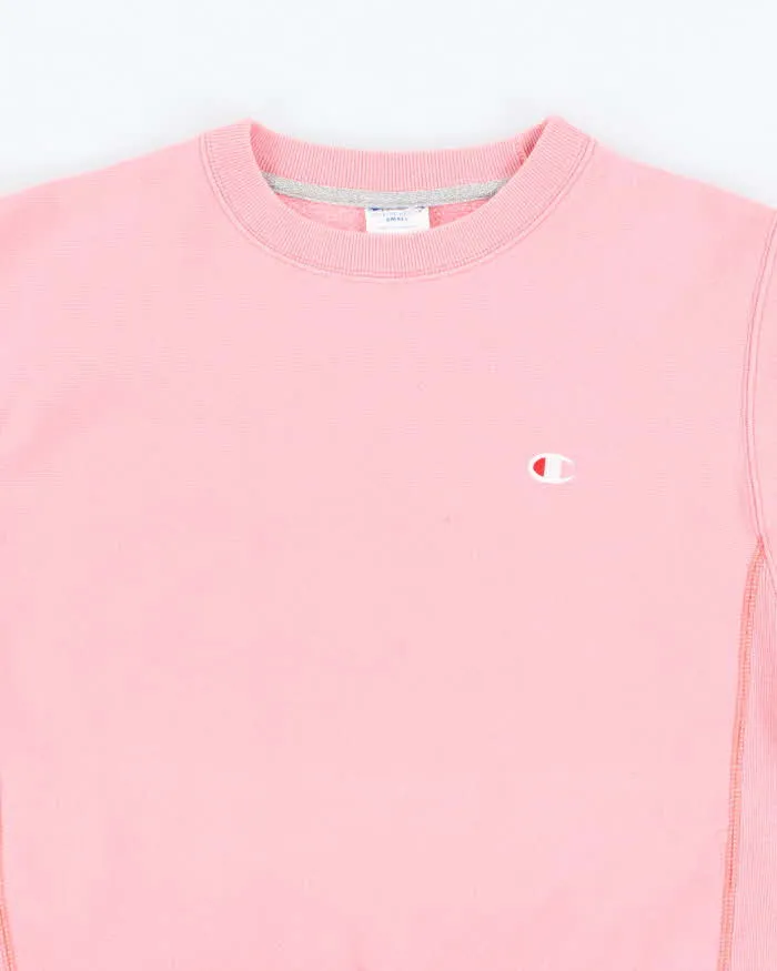 Vintage 2000's Champion Pink Reverse Weave Sweatshirt - S sold by Rokit product image thumbnail 3