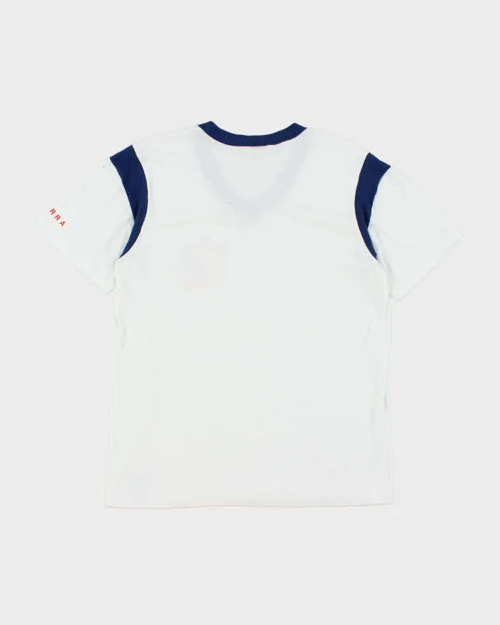 Vintage 80's Wing Ding Biker Graphic V-Neck T-Shirt - L sold by Rokit product image thumbnail 2
