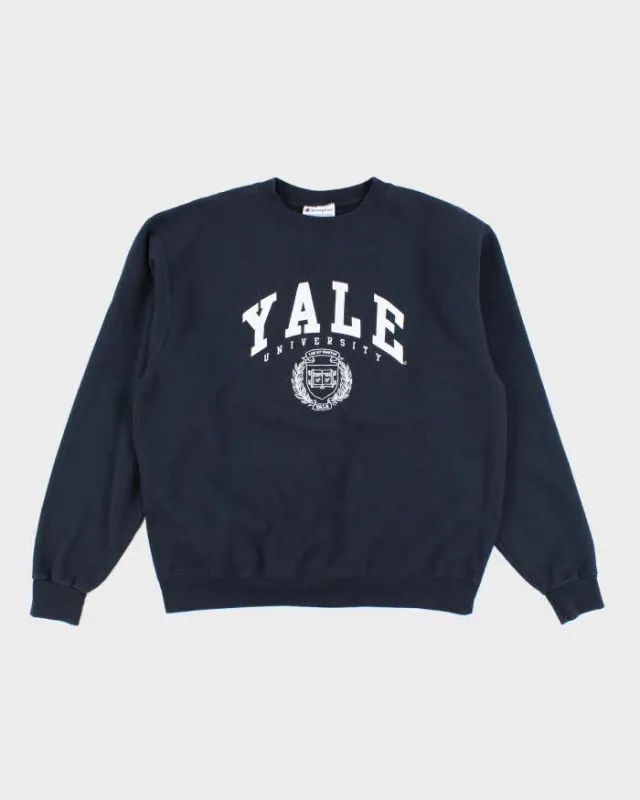 Vintage Y2K YALE University Champion Sweatshirt - L sold by Rokit