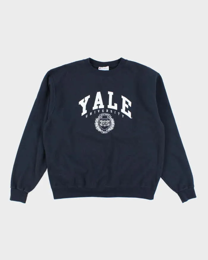 Vintage Y2K YALE University Champion Sweatshirt - L sold by Rokit