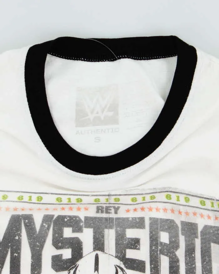 Vintage WWE Rey Mysterio Ringer Style T-Shirt - S sold by Rokit product image thumbnail 4