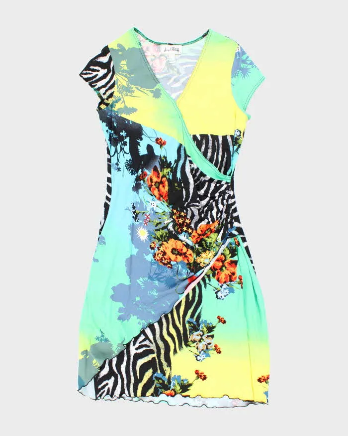 Vintage Y2k 00s Joseph Ribkoff Pattern Dress - L sold by Rokit