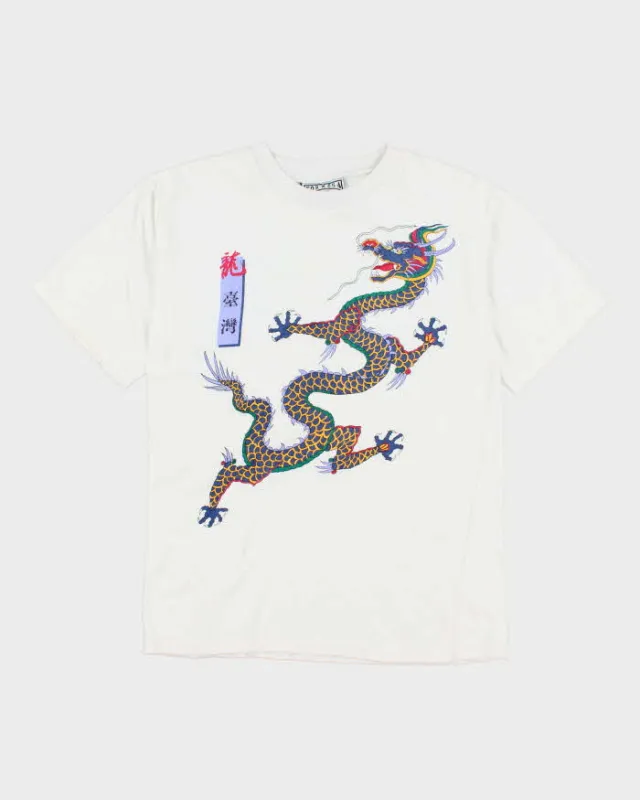 Vintage 90's Dragon Big Graphic T-Shirt - L made by Rokit