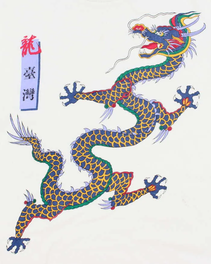 Vintage 90's Dragon Big Graphic T-Shirt - L sold by Rokit product image thumbnail 3