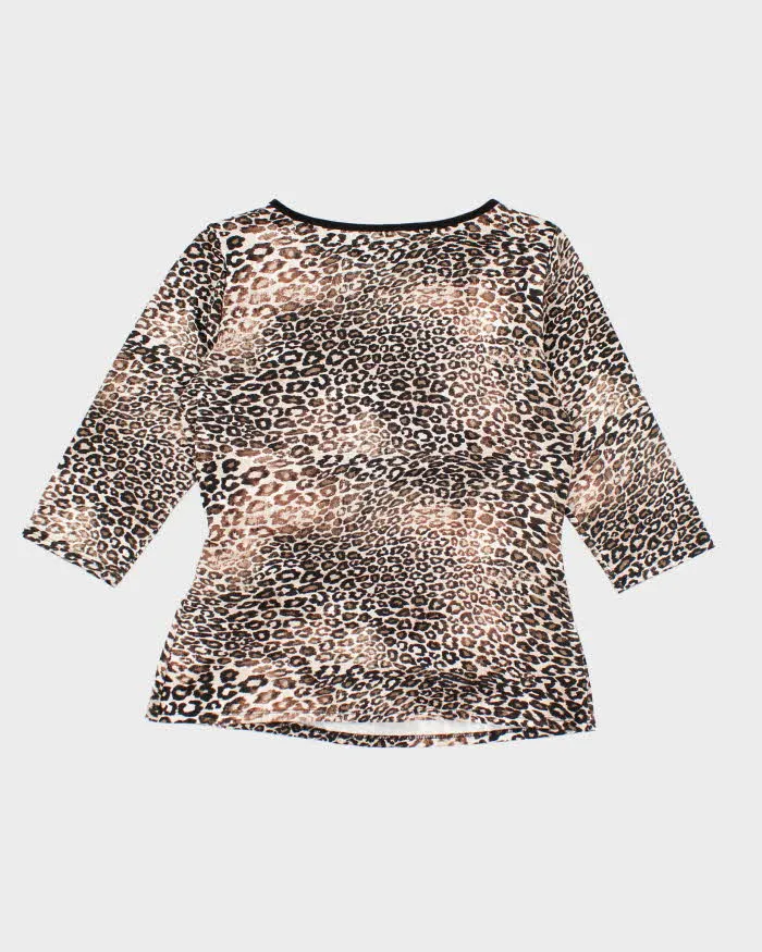 Vintage Y2k 00s Hamilton Leopard Print Bow Top - L sold by Rokit product image thumbnail 2