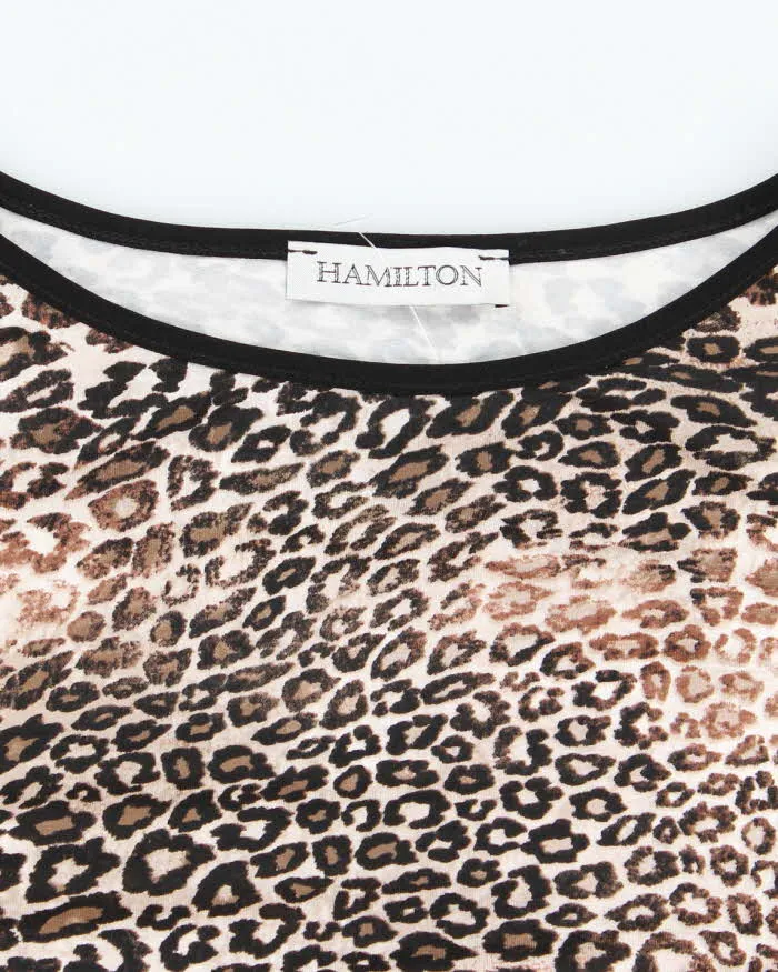 Vintage Y2k 00s Hamilton Leopard Print Bow Top - L sold by Rokit product image thumbnail 3