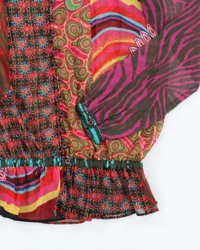 Vintage Y2k 00s Desigual Mesh Blouse - L sold by Rokit product image thumbnail 4