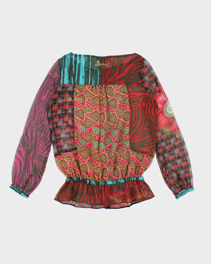 Vintage Y2k 00s Desigual Mesh Blouse - L sold by Rokit product image thumbnail 2