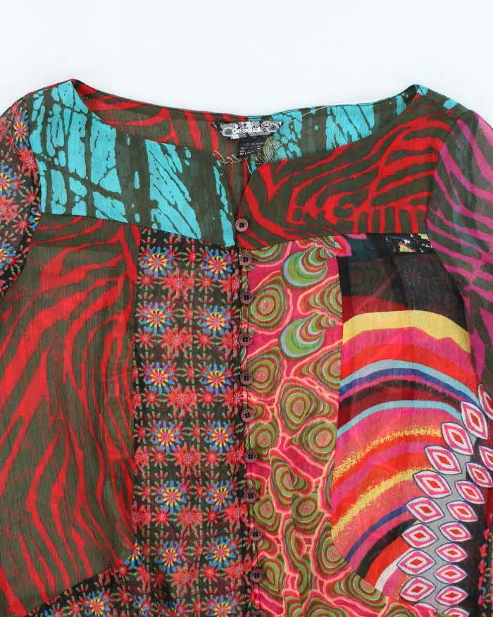 Vintage Y2k 00s Desigual Mesh Blouse - L sold by Rokit product image thumbnail 3