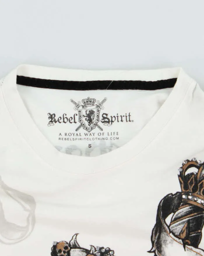 Vintage Y2K Gothic Print Graphic T-Shirt - S sold by Rokit product image thumbnail 5