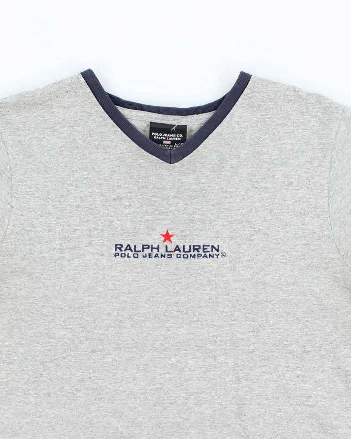 Vintage 2000's Ralph Lauren Polo Jeans V-neck T-Shirt - L sold by Rokit product image thumbnail 3