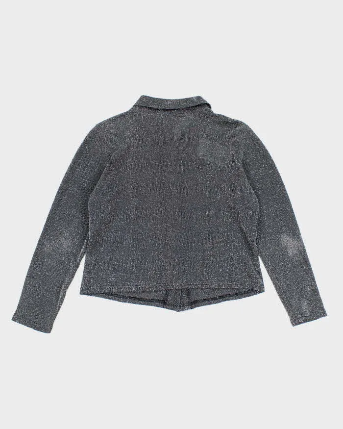 Vintage 90s Emblem Glitter Blouse - M sold by Rokit product image thumbnail 2