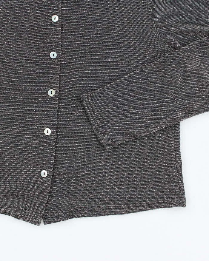 Vintage 90s Emblem Glitter Blouse - M sold by Rokit product image thumbnail 4