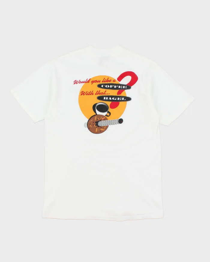 Vintage 90's Bagel Wear Graphic T-Shirt - M sold by Rokit product image thumbnail 2