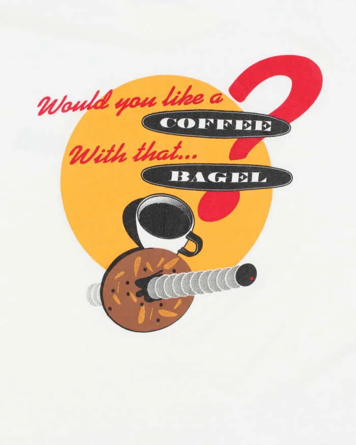 Vintage 90's Bagel Wear Graphic T-Shirt - M sold by Rokit product image thumbnail 4