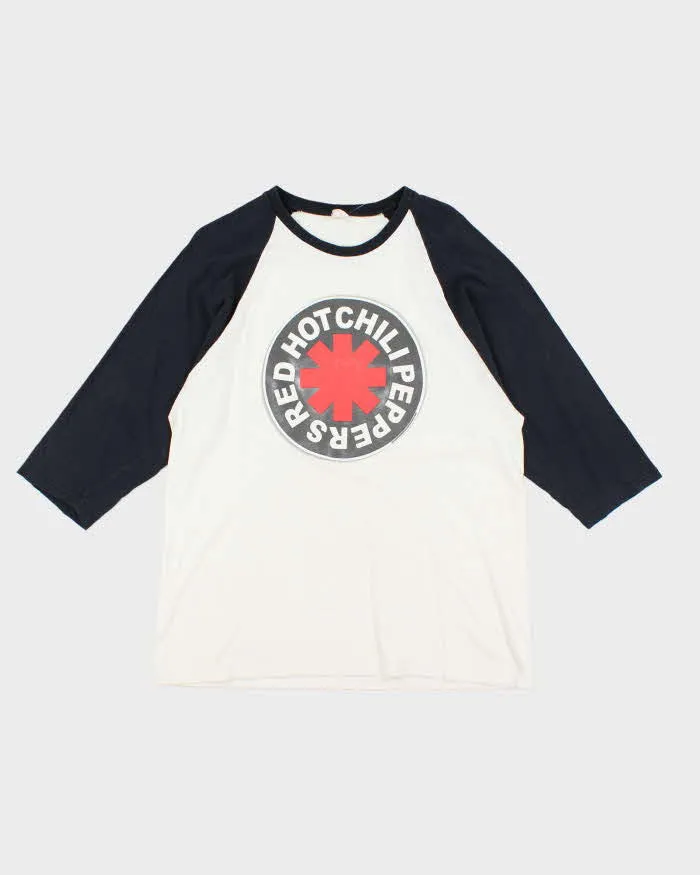 Vintage 2000's Red Hot Chilli Peppers Baseball Style T-Shirt - L sold by Rokit