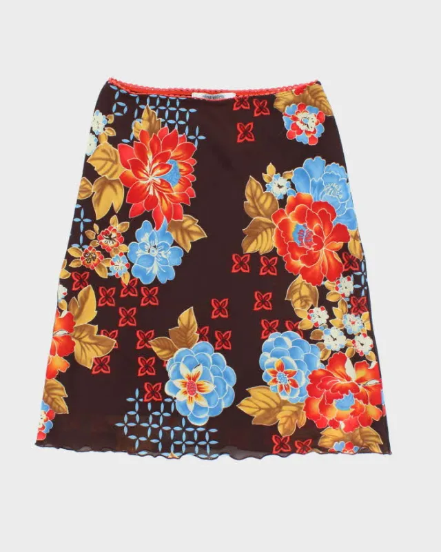 Vintage 90s Mimi Chica Floral Skirt - S sold by Rokit