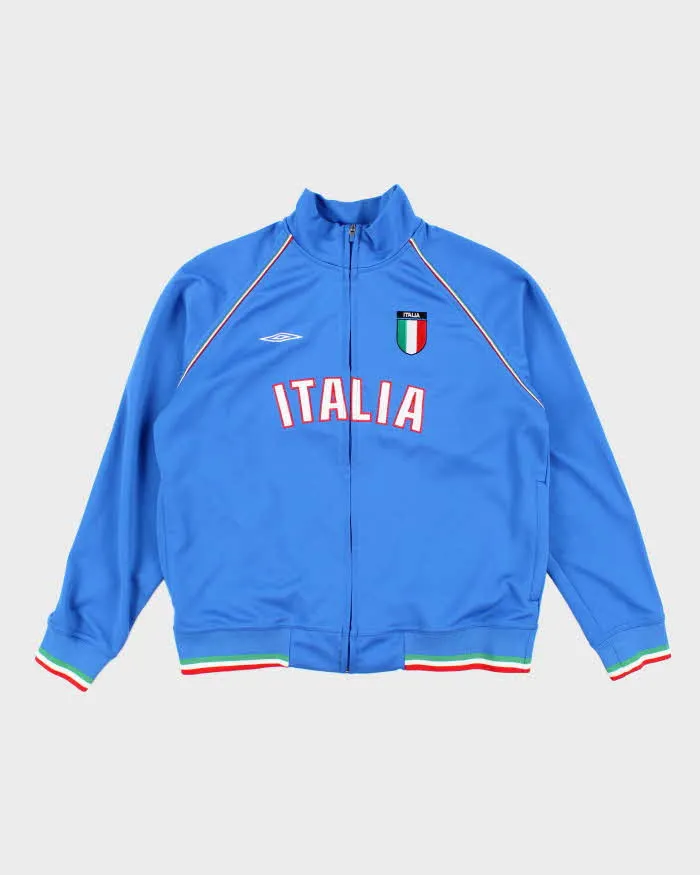 Vintage 90's Umbro Italy Football Track Jacket - M sold by Rokit