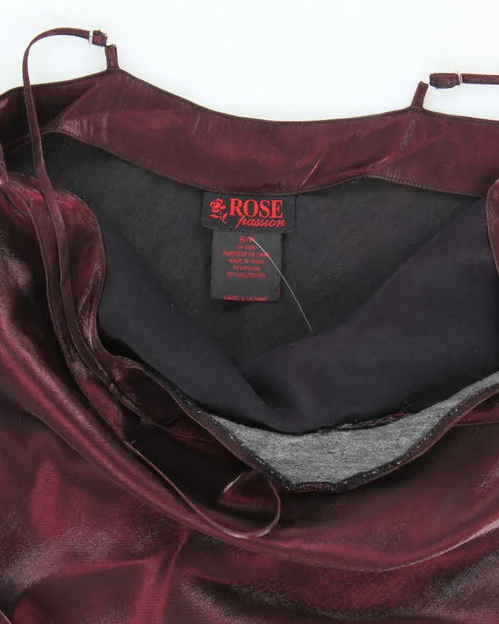 Vintage 90s Rose Iridescent Maxi Dress - S sold by Rokit product image thumbnail 5