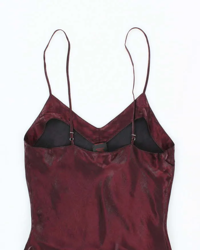 Vintage 90s Rose Iridescent Maxi Dress - S sold by Rokit product image thumbnail 4