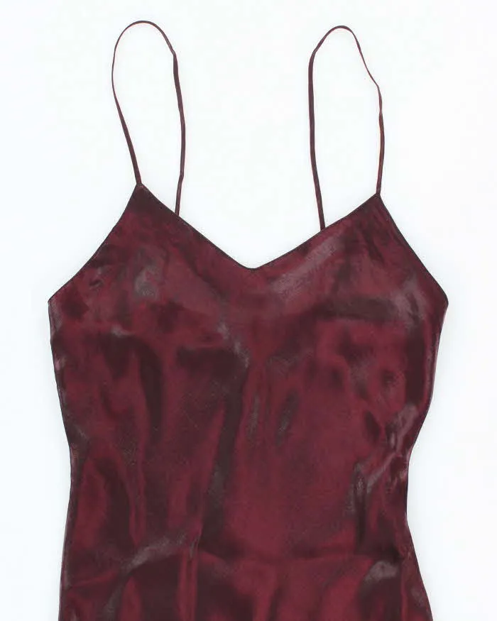 Vintage 90s Rose Iridescent Maxi Dress - S sold by Rokit product image thumbnail 3