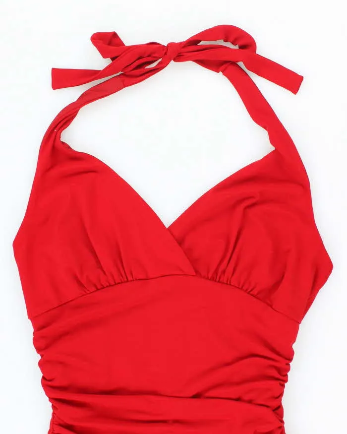 Vintage Y2k 00s Le Chateau Red Halter Neck Dress - M sold by Rokit product image thumbnail 3