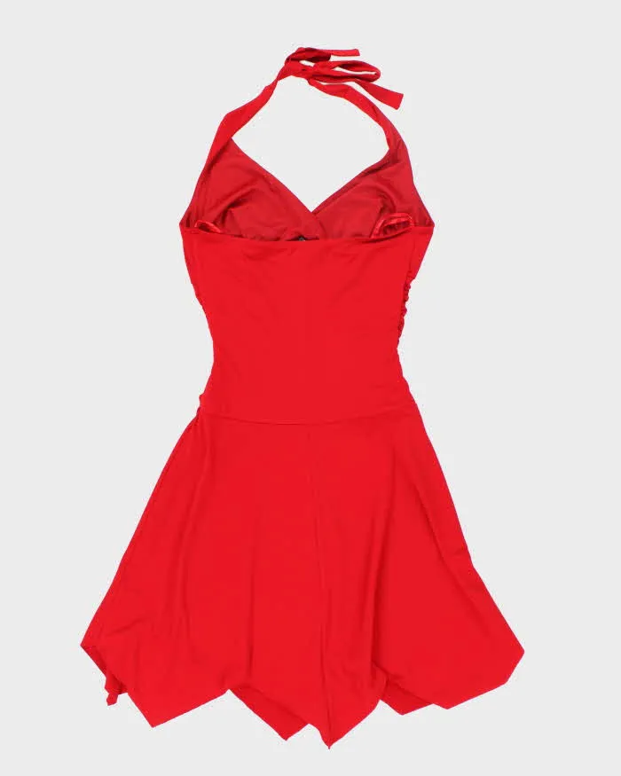 Vintage Y2k 00s Le Chateau Red Halter Neck Dress - M sold by Rokit product image thumbnail 2