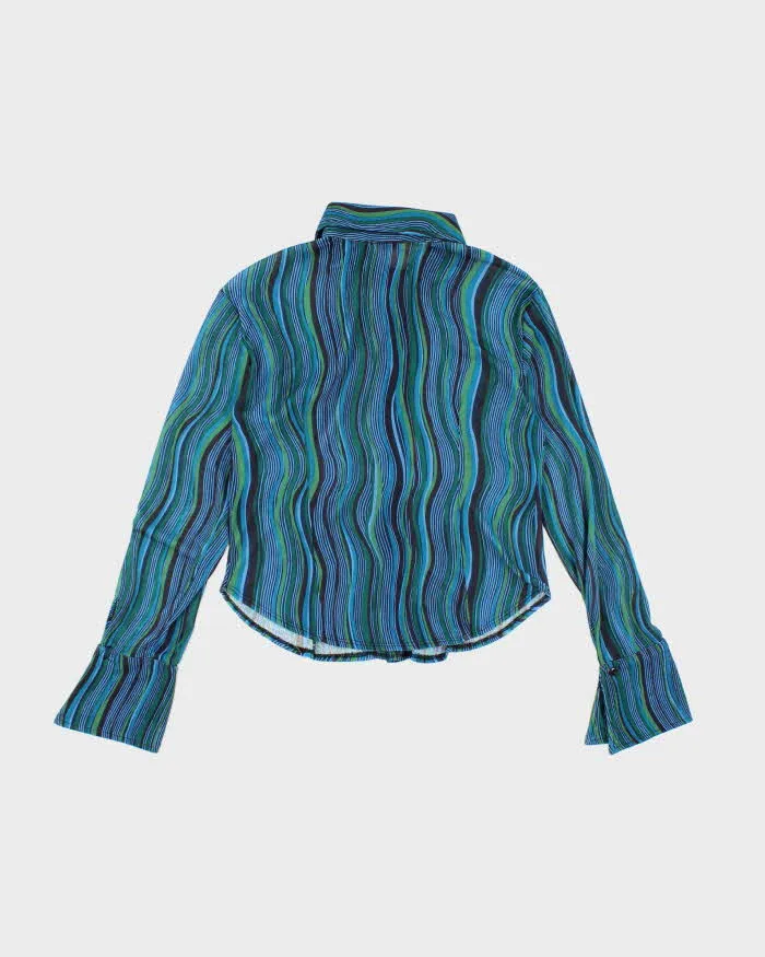 Vintage 90s Le Chateau Pattern Blouse - L sold by Rokit product image thumbnail 2