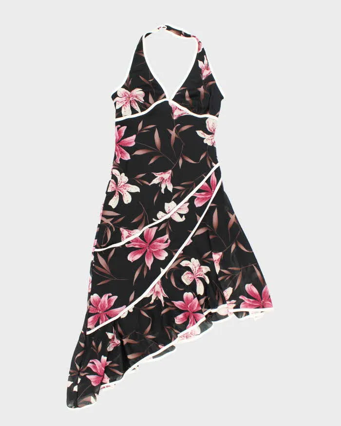 Vintage 90s Ruby Rox Halter Neck Asymmetric Hem Dress - S sold by Rokit