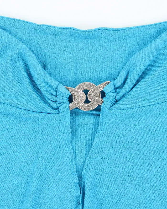 Vintage Y2k 00s Cover Me Blue Beach Cover Up Skirt - M sold by Rokit product image thumbnail 3