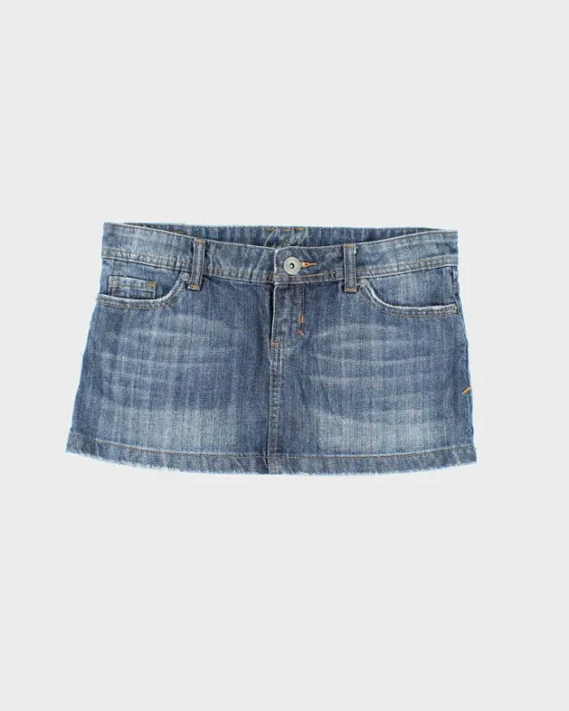 Vintage Y2k 00s Garage Denim Mini Skirt - S sold by Rokit