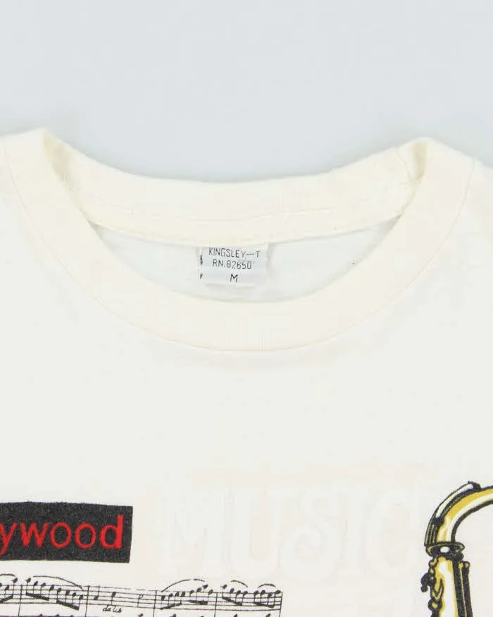 Vintage 90's Hollywood Music Rhythm and Blue Graphic T-Shirt - XL sold by Rokit product image thumbnail 4
