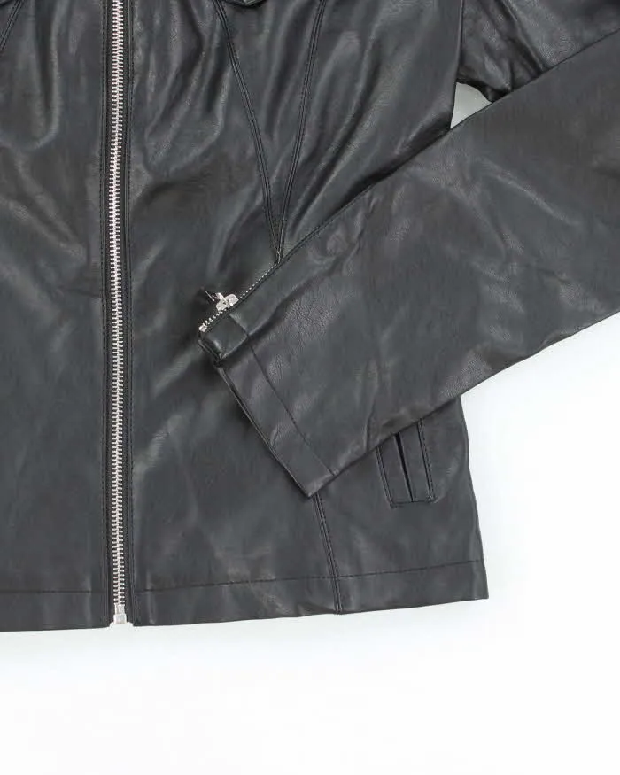 Deadstock Vintage Y2k 00s Guess Black Faux Leather Jacket - M sold by Rokit product image thumbnail 4