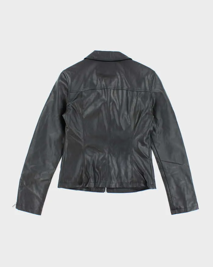 Deadstock Vintage Y2k 00s Guess Black Faux Leather Jacket - M sold by Rokit product image thumbnail 2